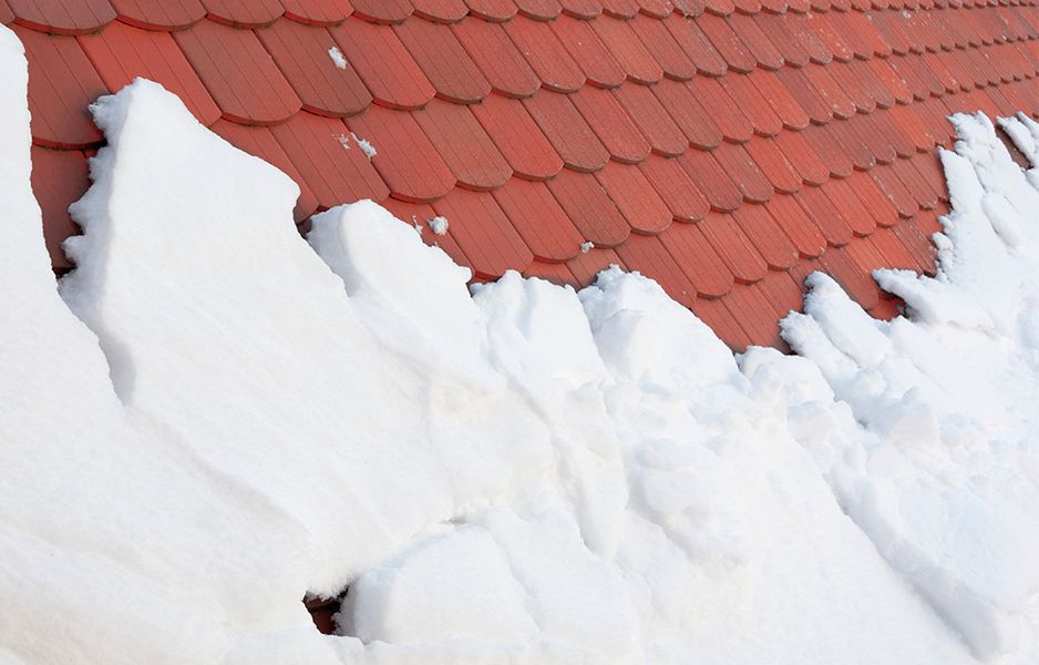 Schneeschutz auf dem Dach